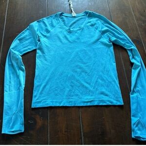 Lululemon Swiftly Blue Long Sleeve size 6